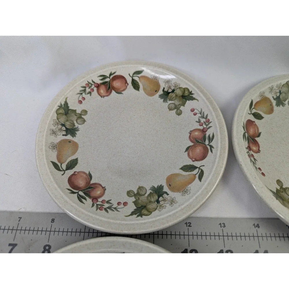 Wedgwood‎ Quince Fruit Bread Dessert Plate 6.25  Inch Dinnerware Lot of 4